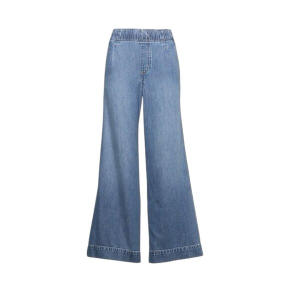 NWOT GAP High Rise Baggy Wide Leg Pull On Ultrasoft Denim Jeans Sz Medium Tall - Picture 15 of 15